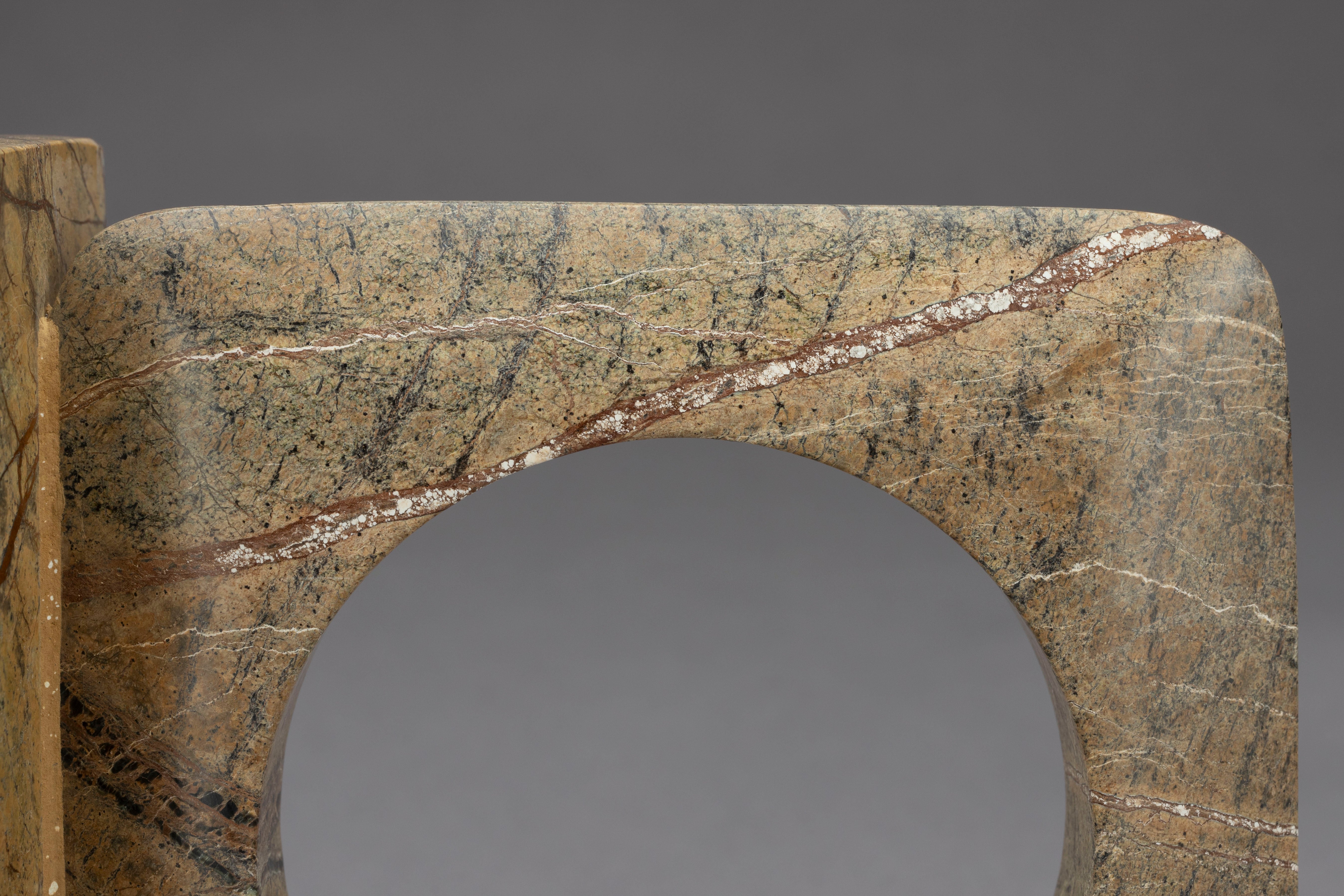 Dutchbone Set of 2 Satpura Brown Marble Book Ends